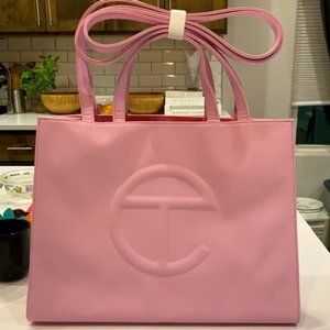 Telfar Pink Medium Shopping Bag